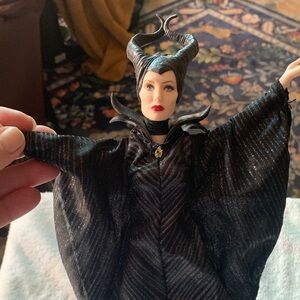 Black Maleficent Doll with Horned Headpiece
